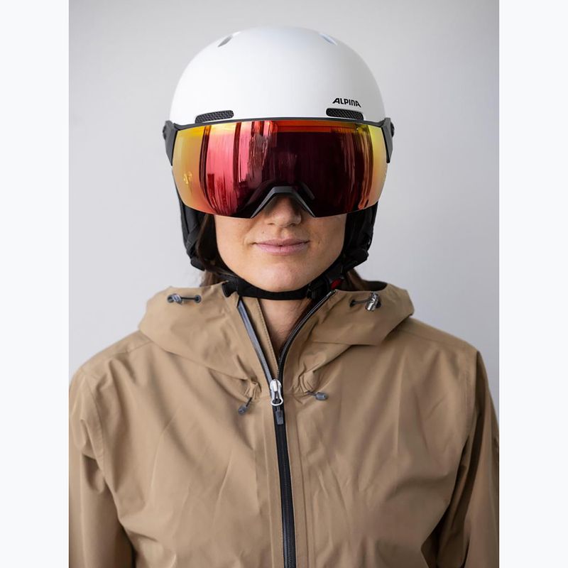 Kask narciarski Alpina Arber 2 Visor Q-Lite white matt 7