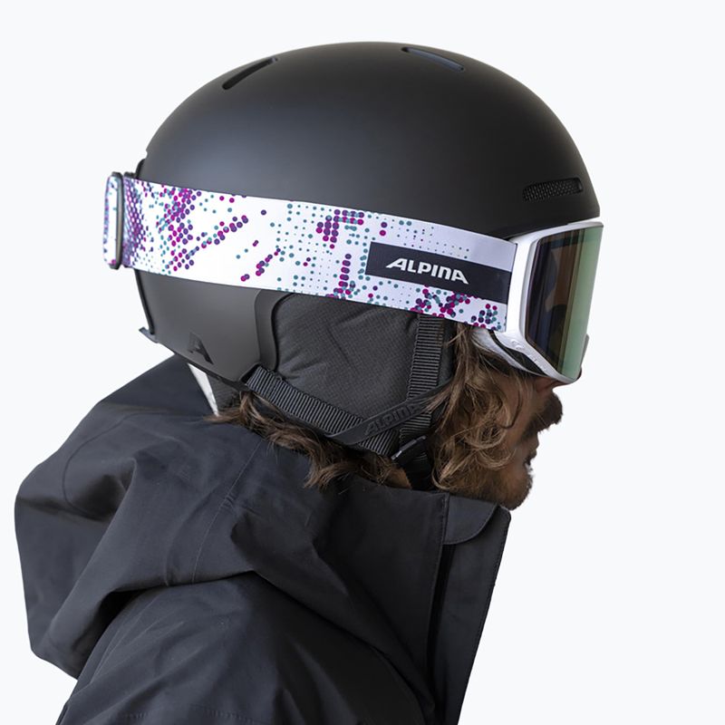 Gogle narciarskie Alpina Venet M Q-Lite  white/lilac matt 7