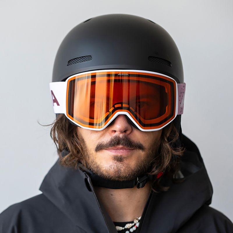 Gogle narciarskie Alpina Venet M white/rose matt 5