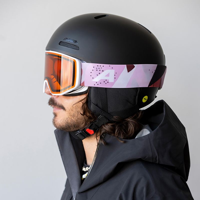 Gogle narciarskie Alpina Venet M white/rose matt 6