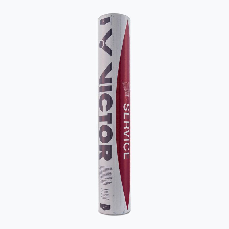Lotki do badmintona VICTOR Service 12 szt. white