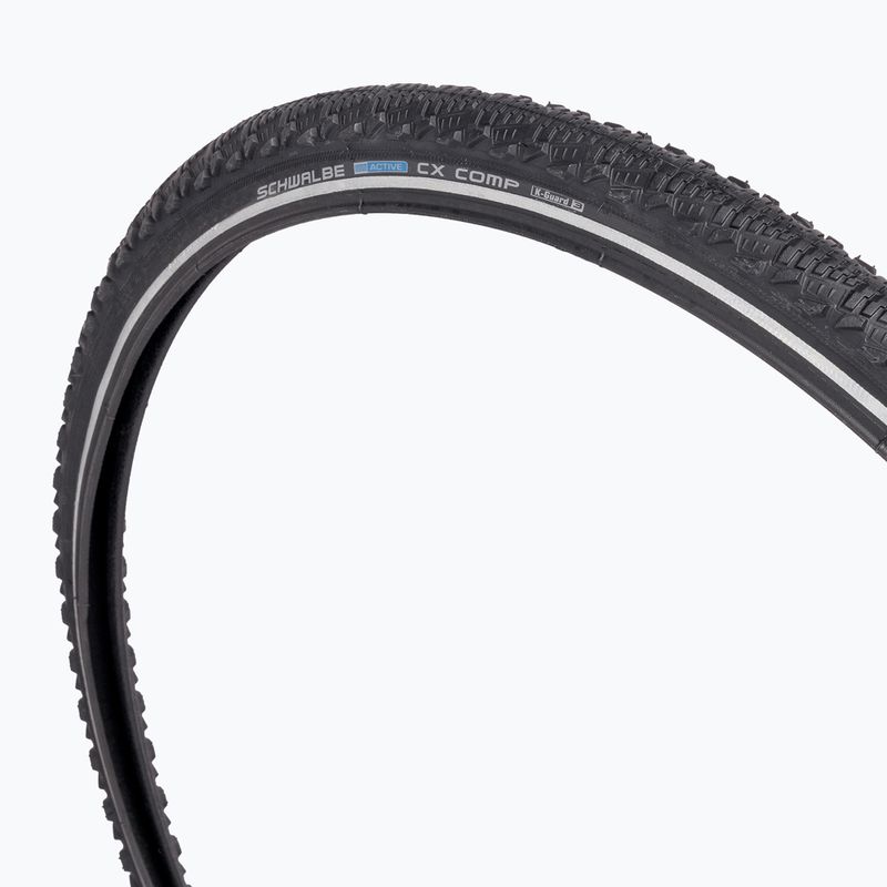 Opona rowerowa SCHWALBE CX Comp K-Guard SBC 28 x 1.50 black reflex 2