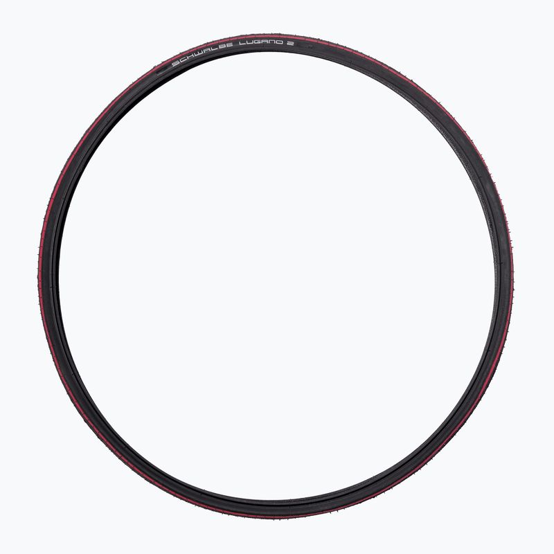 Opona rowerowa SCHWALBE Lugano II K-Guard Silica 700 x 25C red stripes 3
