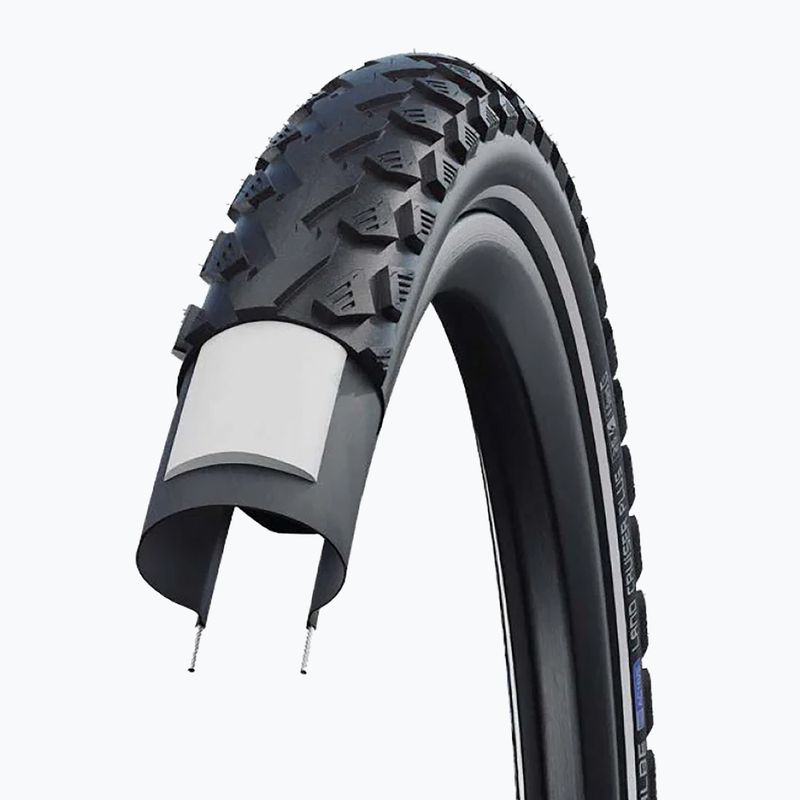 Opona rowerowa SCHWALBE Land Cruiser Plus Puncture Guard Green Compound 28 x 1.60 black reflex
