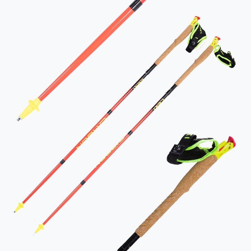 Kije biegowe LEKI Ultratrail FX.One bright red/black/neonyellow 5