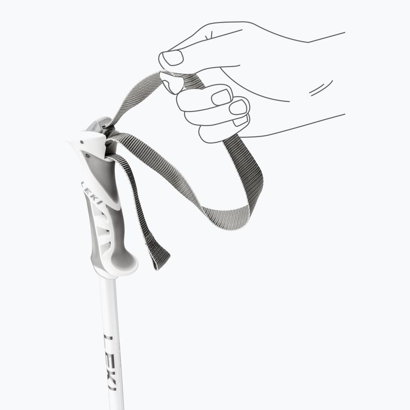Kije narciarskie damskie LEKI Bliss silvergrey/white/rose gold 5