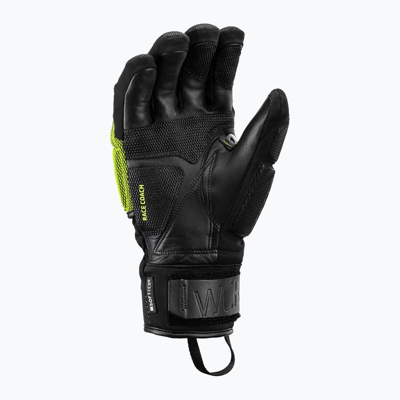 Rękawice narciarskie LEKI WCR Coach 3D black/ice lemon 9