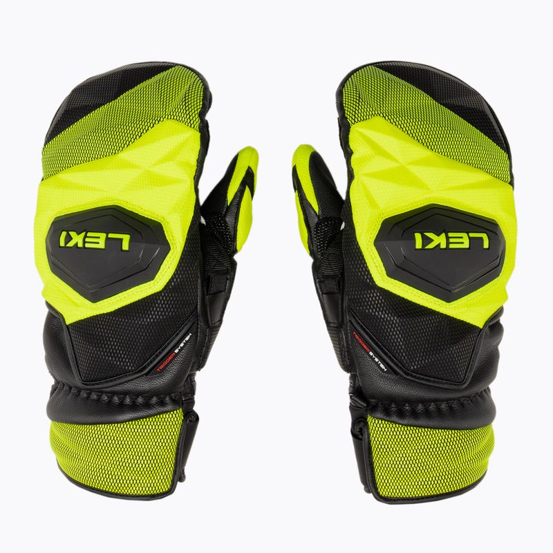 Rękawice narciarskie męskie LEKI WCR Venom SL 3D Mitt black ice/lemon 4
