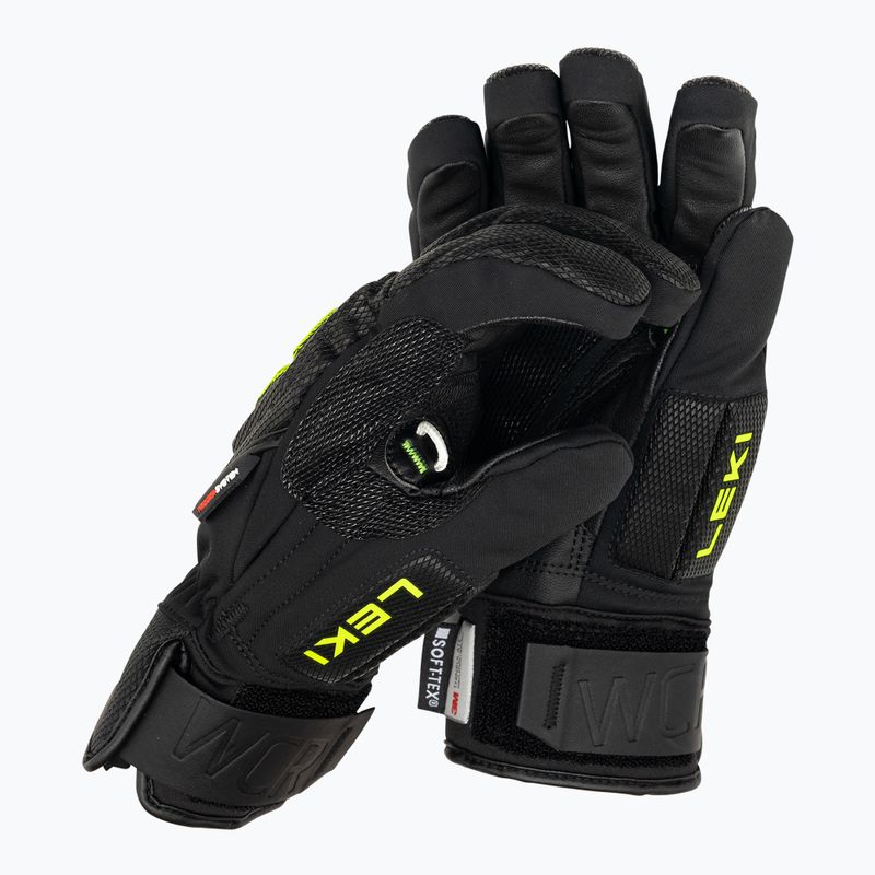 Rękawice narciarskie męskie LEKI WCR C-Tech 3D black ice/lemon 2