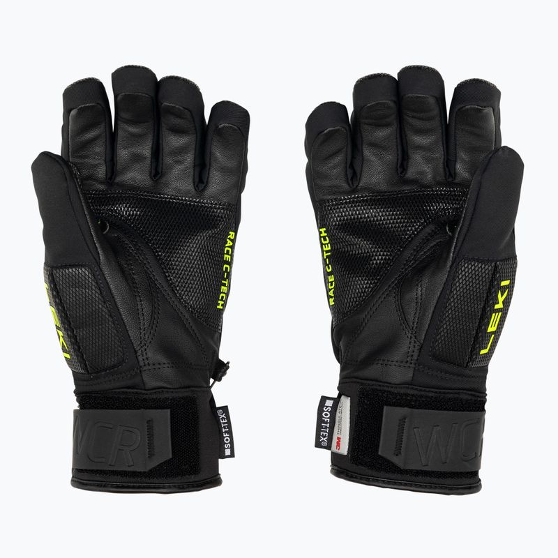 Rękawice narciarskie męskie LEKI WCR C-Tech 3D black ice/lemon 3