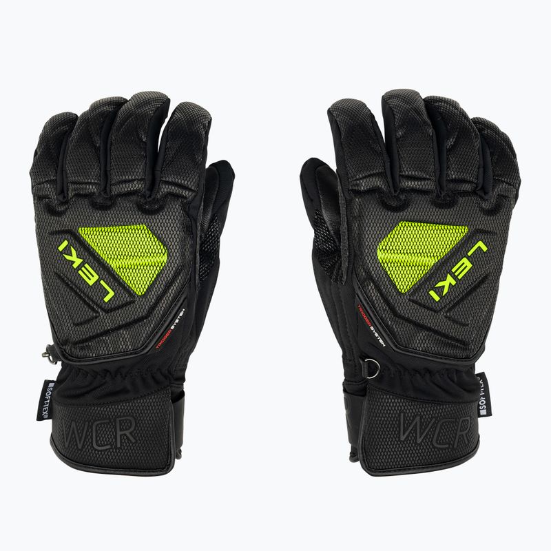 Rękawice narciarskie męskie LEKI WCR C-Tech 3D black ice/lemon 4