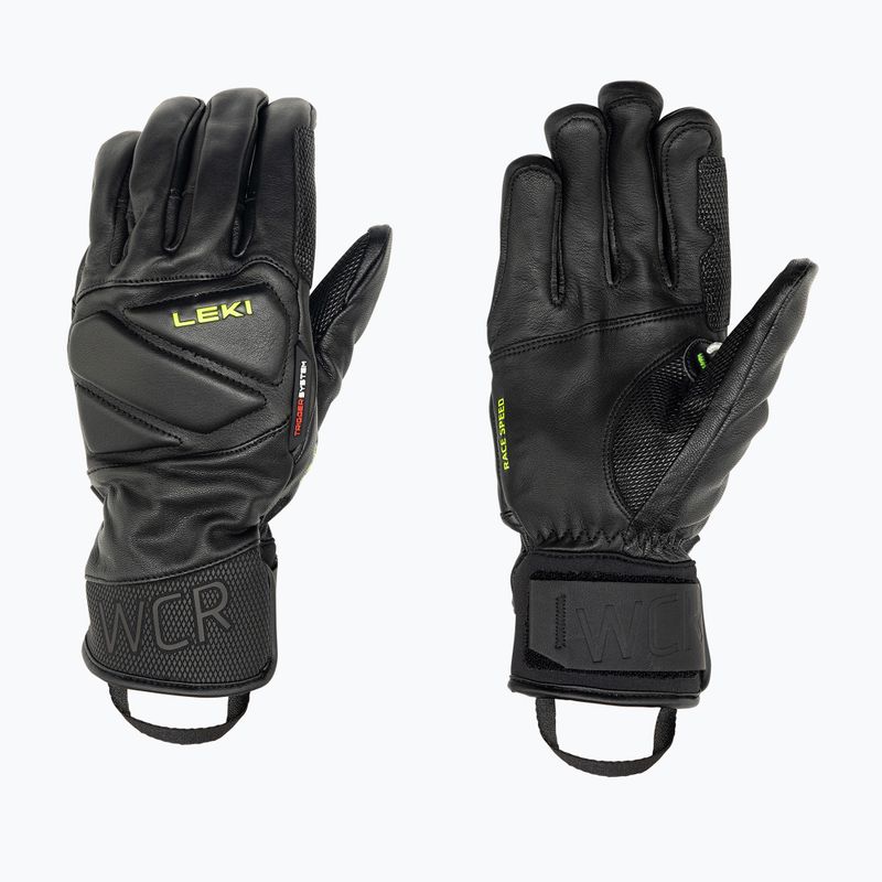 Rękawice narciarskie męskie LEKI WCR Venom Speed 3D black ice/lemon