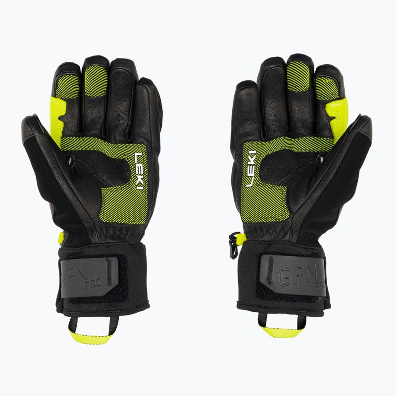 Rękawice narciarskie męskie LEKI Griffin Pro 3D black/lime/white 3