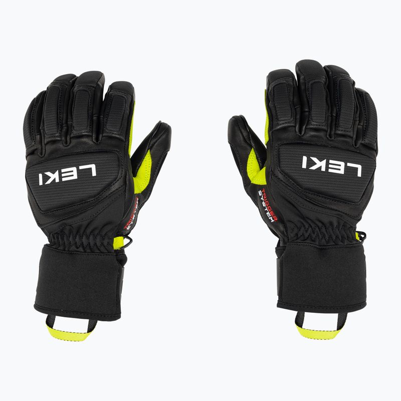 Rękawice narciarskie męskie LEKI Griffin Pro 3D black/lime/white 4
