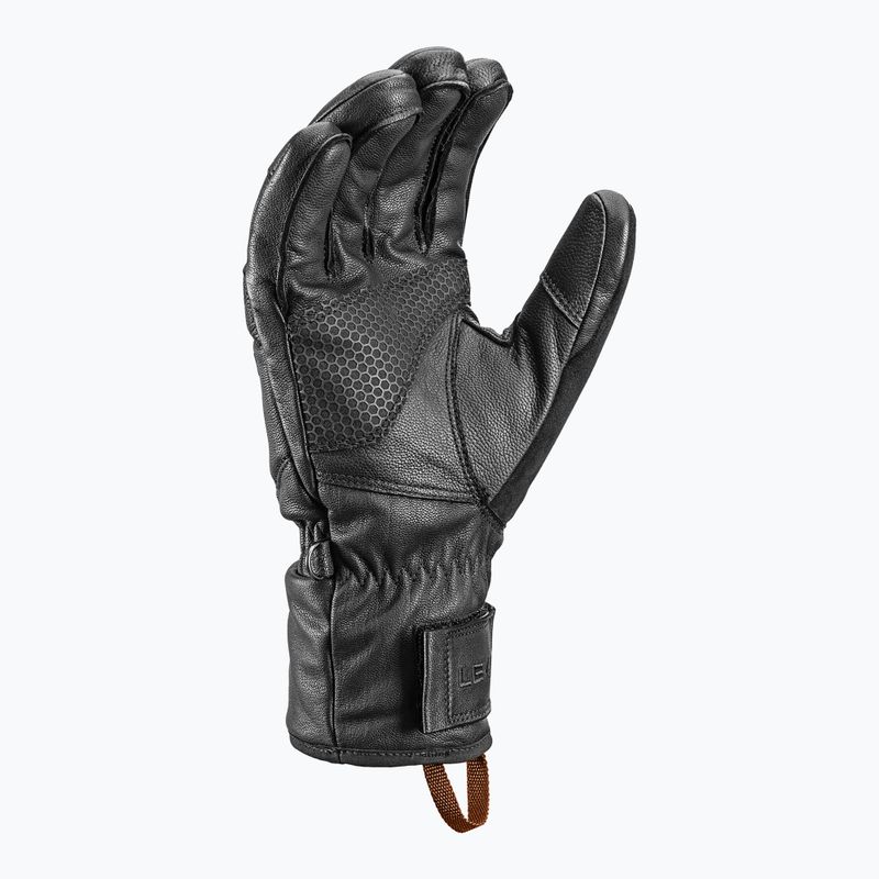 Rękawice narciarskie męskie LEKI Montera Prime black/dark brown 3