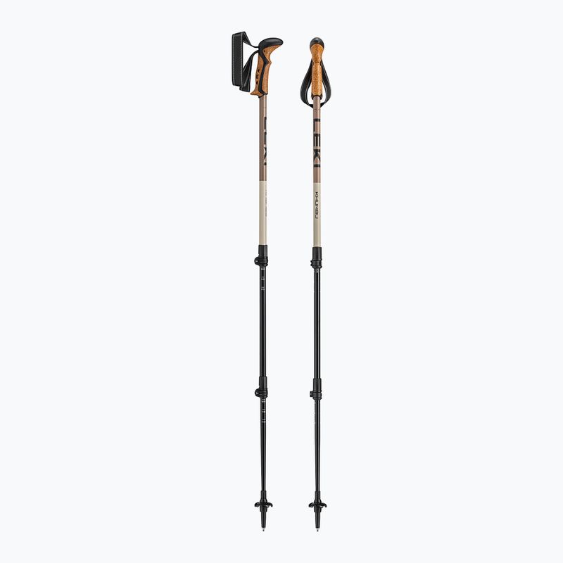 Kije trekkingowe LEKI Khumbu black/pale clay light/pale clay dark 8