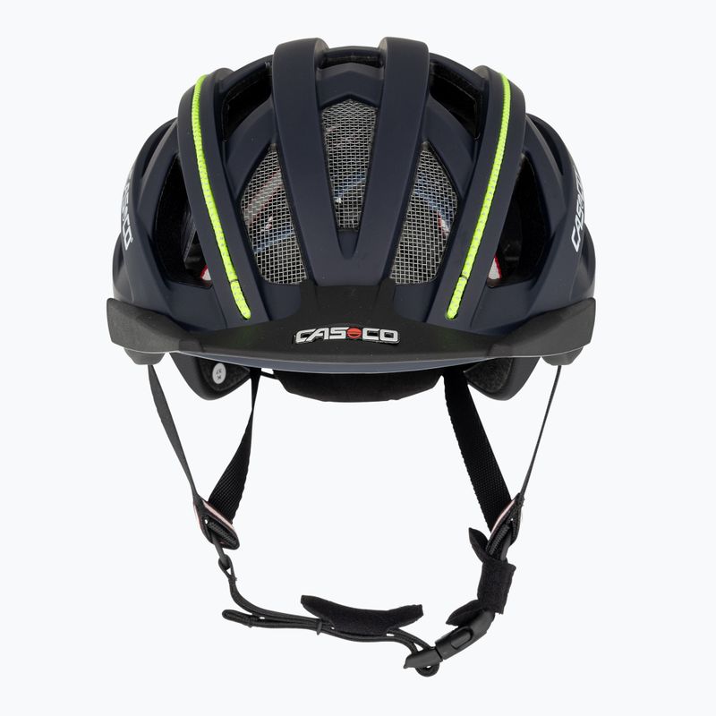 Kask rowerowy CASCO Cuda 2 blue/neon yellow matt 2