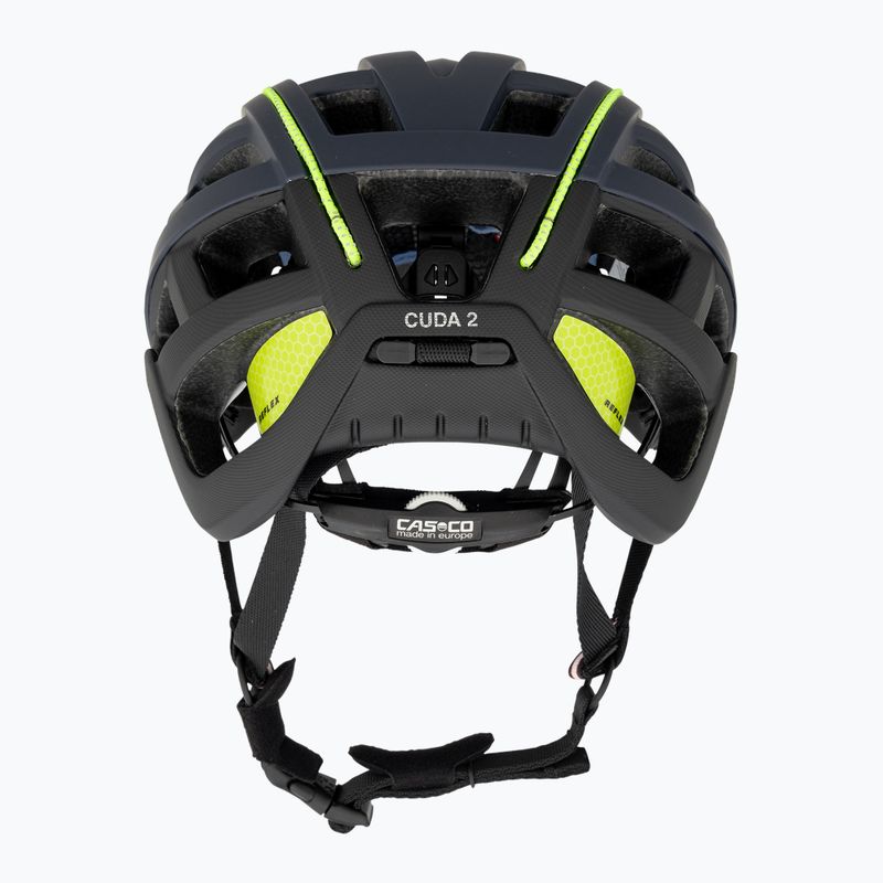 Kask rowerowy CASCO Cuda 2 blue/neon yellow matt 3