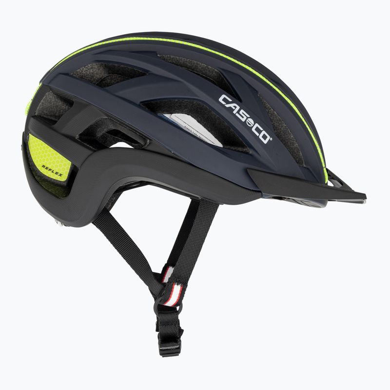 Kask rowerowy CASCO Cuda 2 blue/neon yellow matt 4