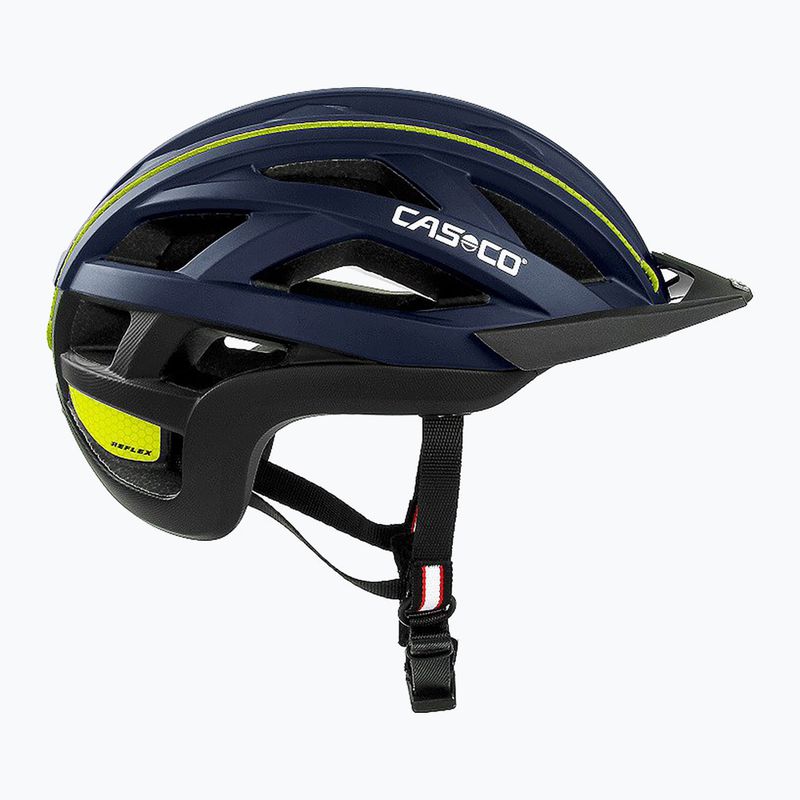 Kask rowerowy CASCO Cuda 2 blue/neon yellow matt 6