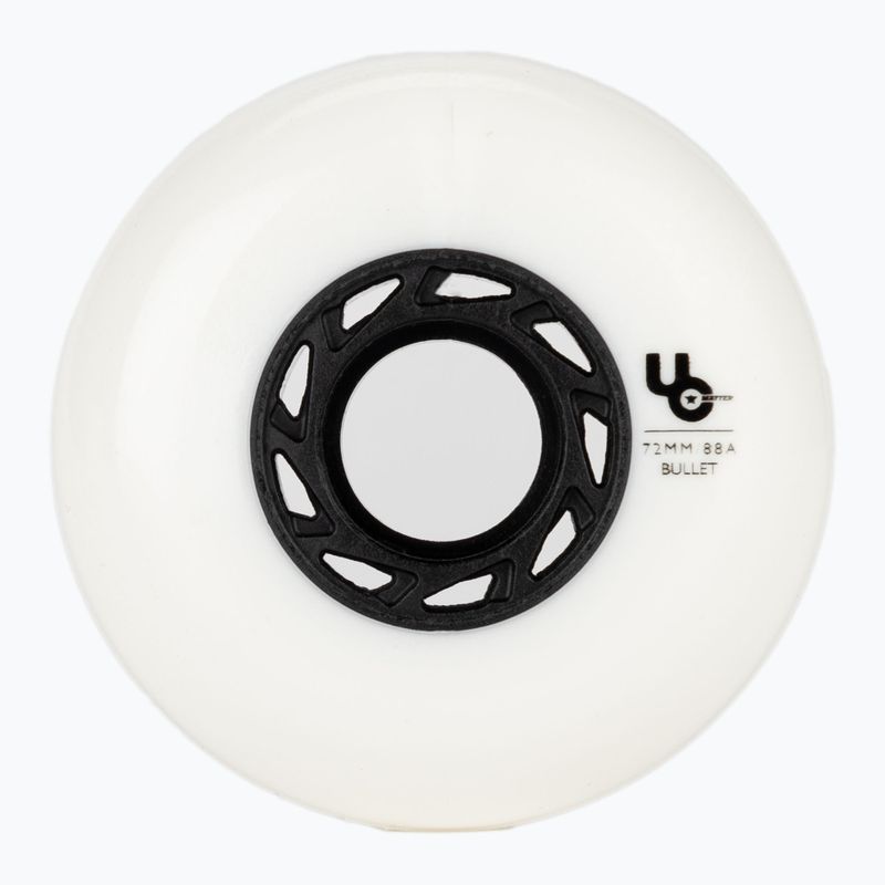 Kółka do rolek UNDERCOVER WHEELS Team 72 mm/88A 4 szt. white 2