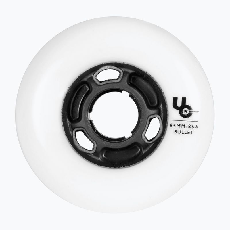 Kółka do rolek UNDERCOVER WHEELS Team 84 mm/86A 4 szt. white