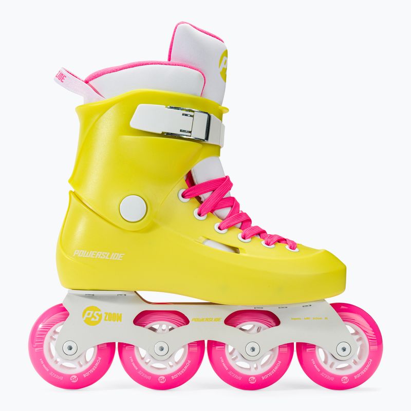 Rolki damskie Powerslide Zoom neon yellow 2