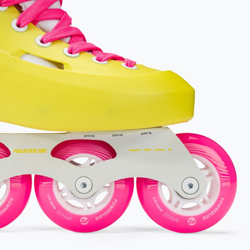 Rolki damskie Powerslide Zoom neon yellow 6