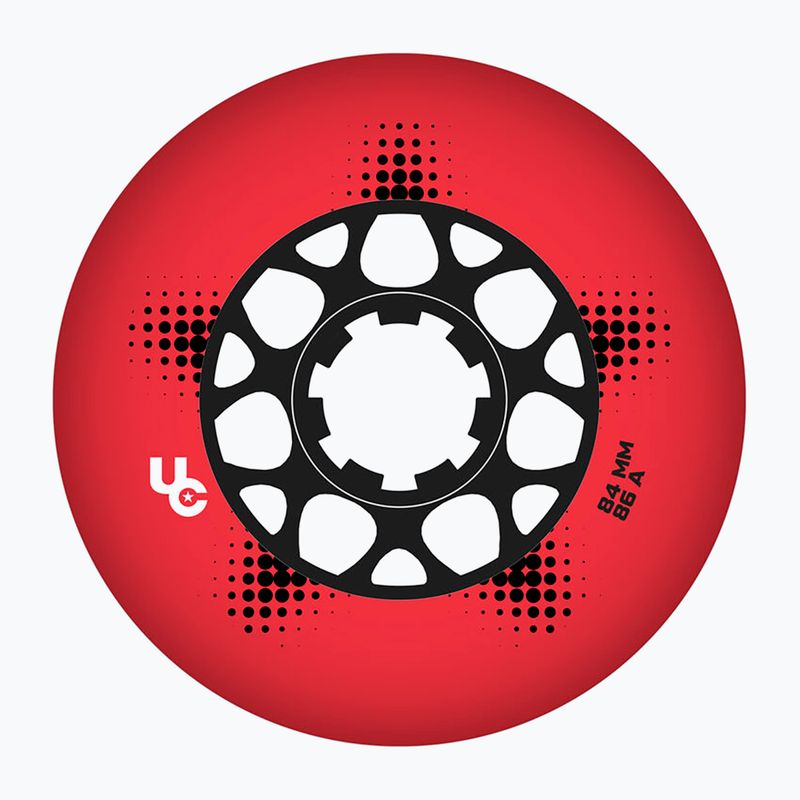 Kółka do rolek UNDERCOVER WHEELS Team Pro 84 mm/86A 4 szt. red
