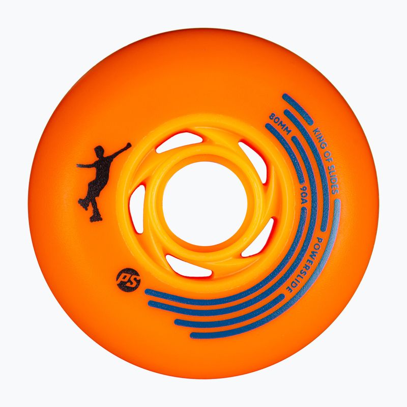 Kółka do rolek Powerslide King of Slides 4 szt. 80 mm/90A orange/orange 2