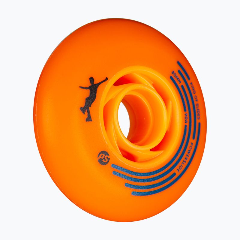 Kółka do rolek Powerslide King of Slides 4 szt. 80 mm/90A orange/orange 3