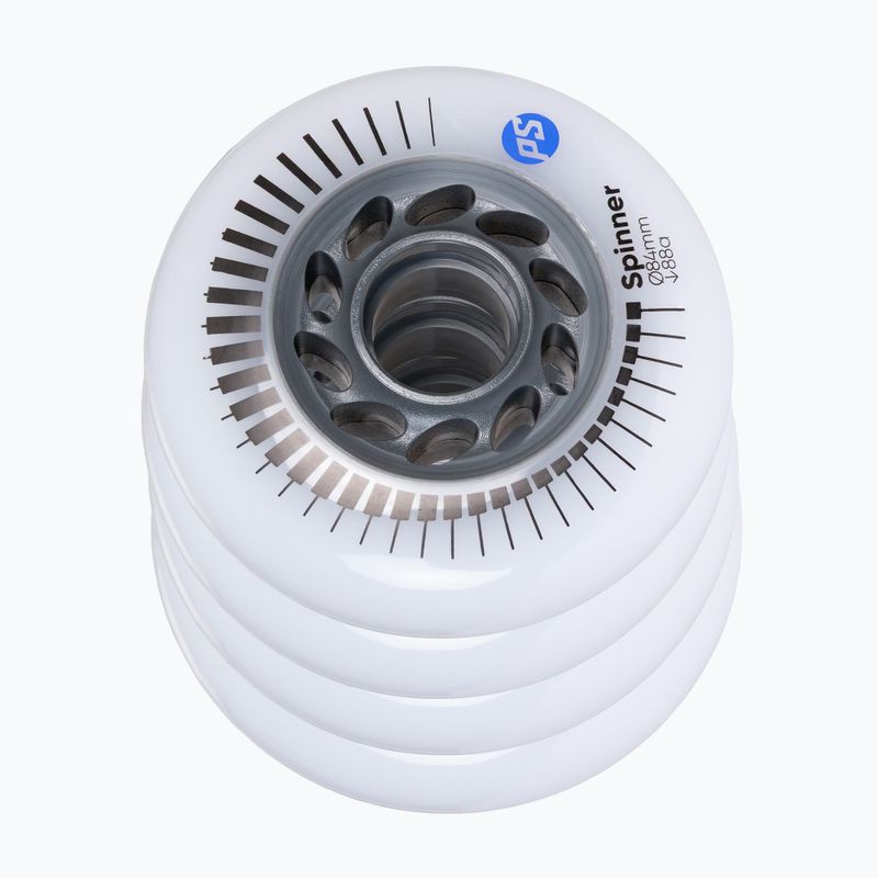 Kółka do rolek Powerslide Spinner 84 mm/88A 4 szt. white 3