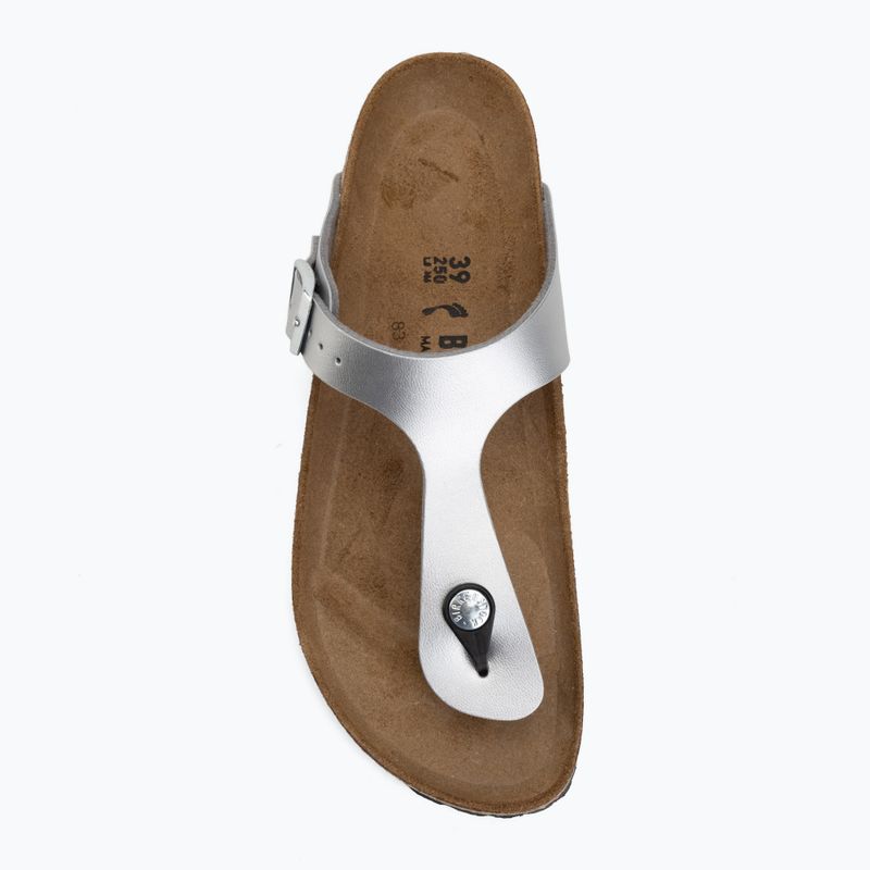 Japonki BIRKENSTOCK Gizeh Birko-Flor Narrow silver 5
