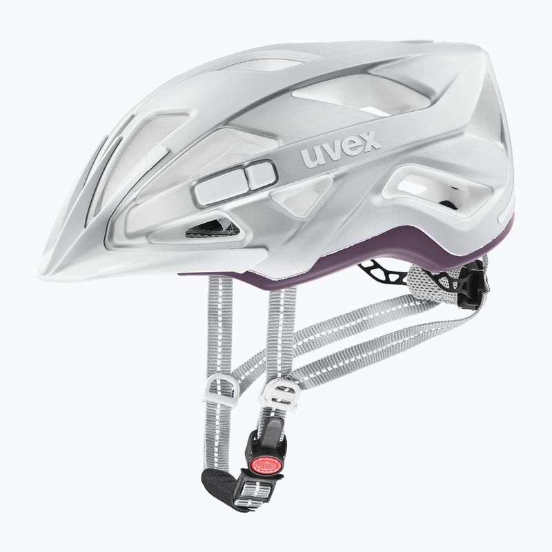 Kask rowerowy UVEX City Active silver/plum matt 8