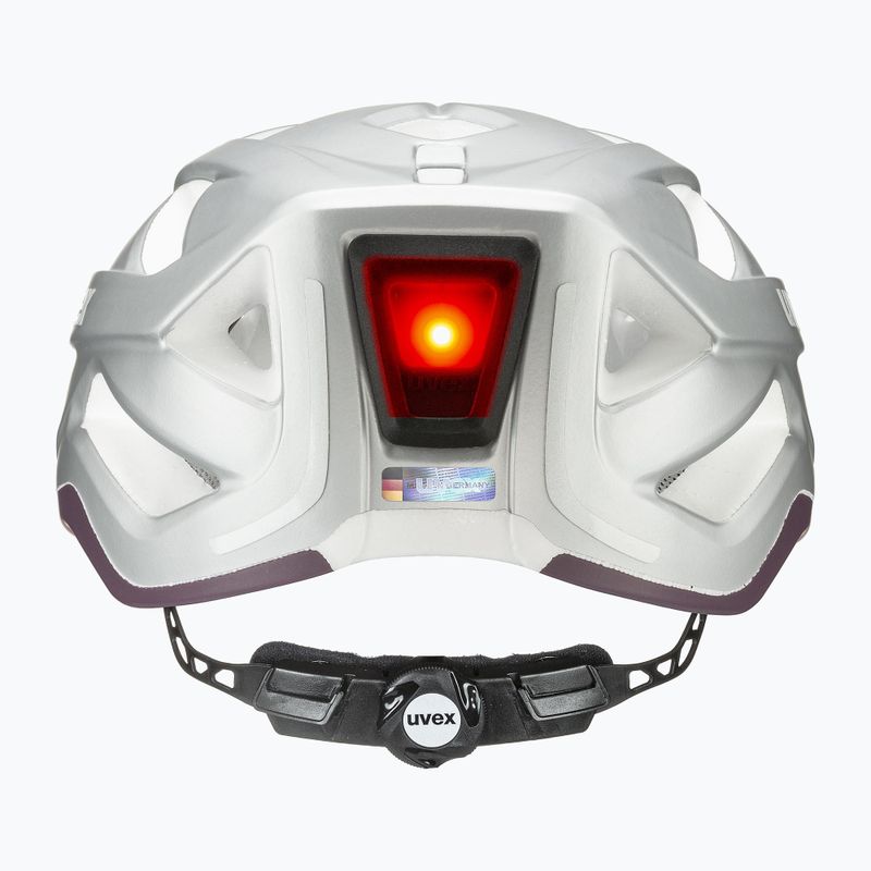 Kask rowerowy UVEX City Active silver/plum matt 11