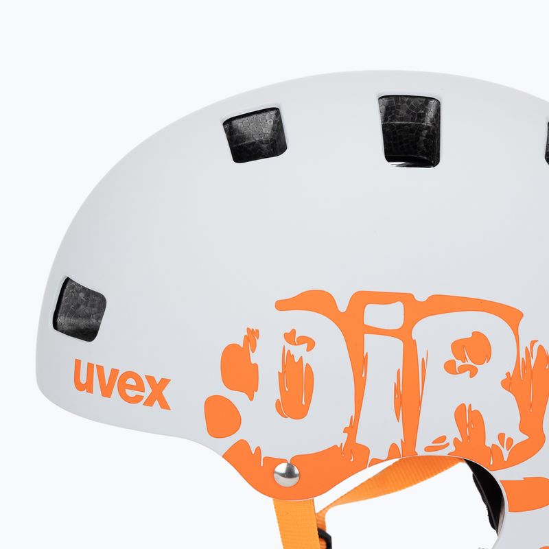 Kask dziecięcy UVEX Kid 3 CC dirtbike light grey/orange 7