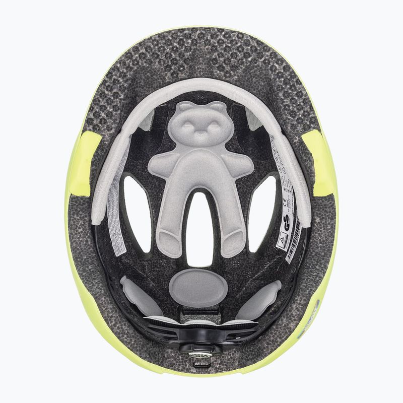 Kask rowerowy dziecięcy UVEX Oyo Jr neon yellow/moss green matt 10