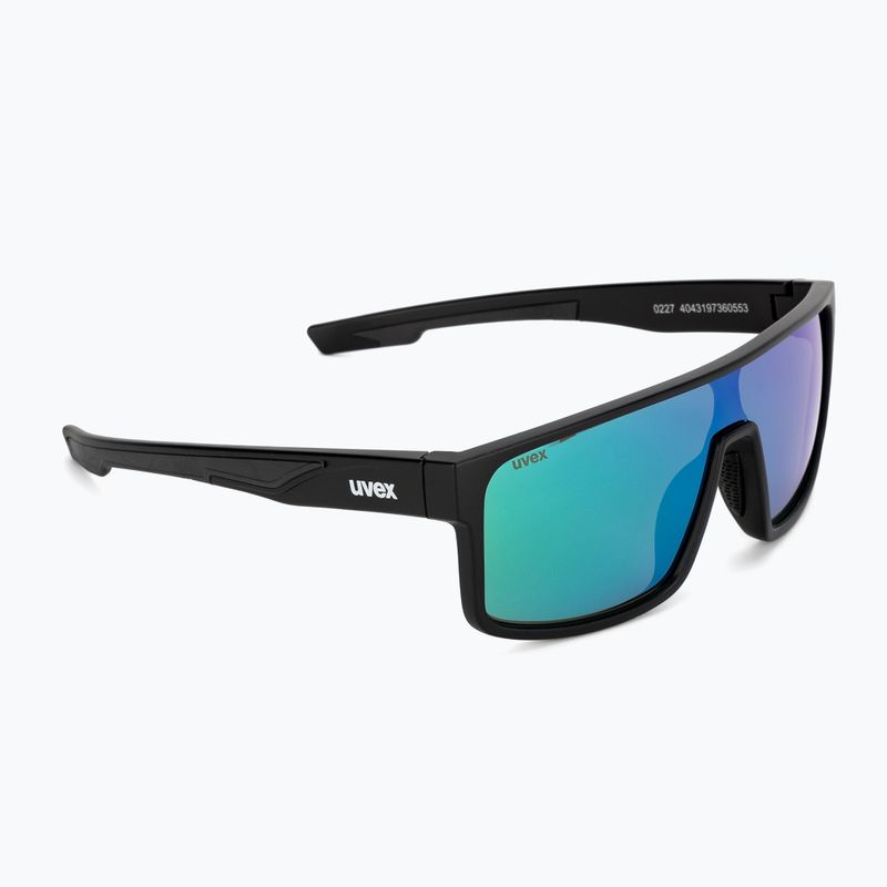 Okulary przeciwsłoneczne UVEX Lgl 51 black mat/mirror green