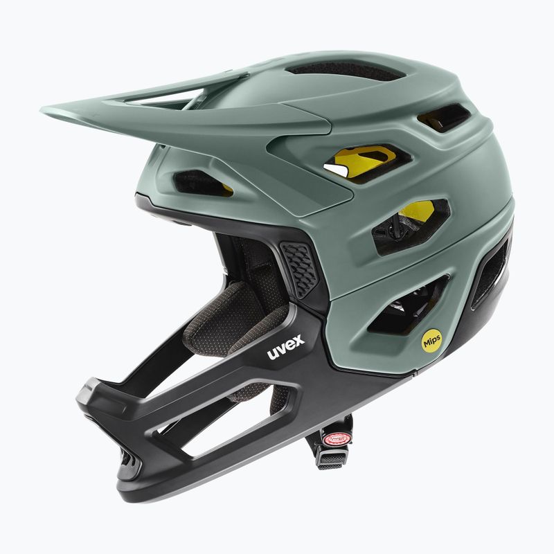 Kask rowerowy UVEX Revolt MIPS moss green/black matt 6