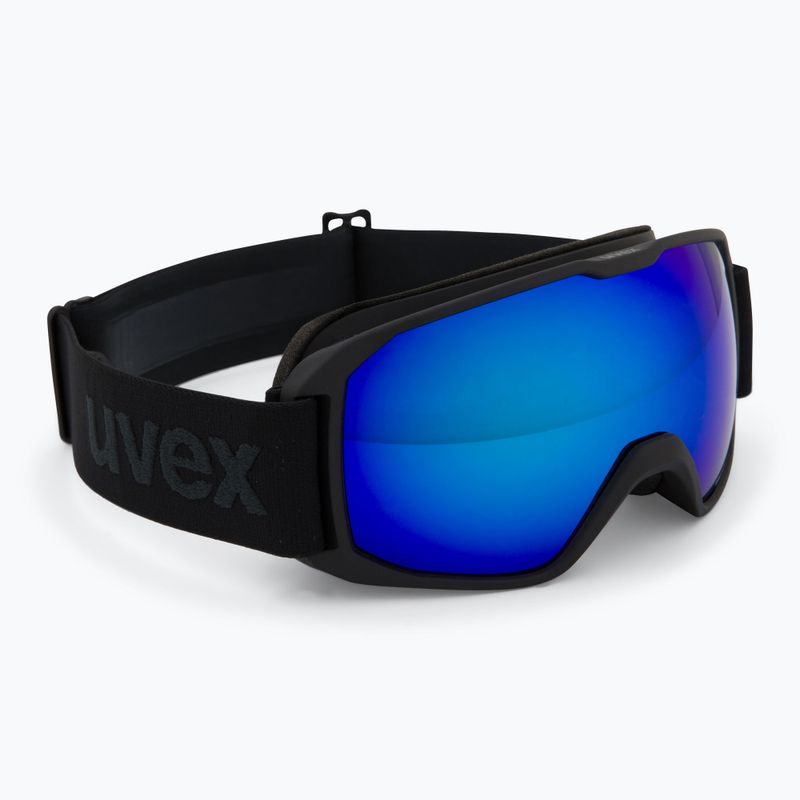 Gogle narciarskie UVEX Xcitd CV black matt/mirror blue green