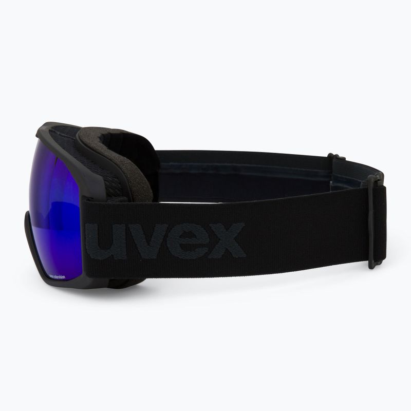 Gogle narciarskie UVEX Xcitd CV black matt/mirror blue green 4