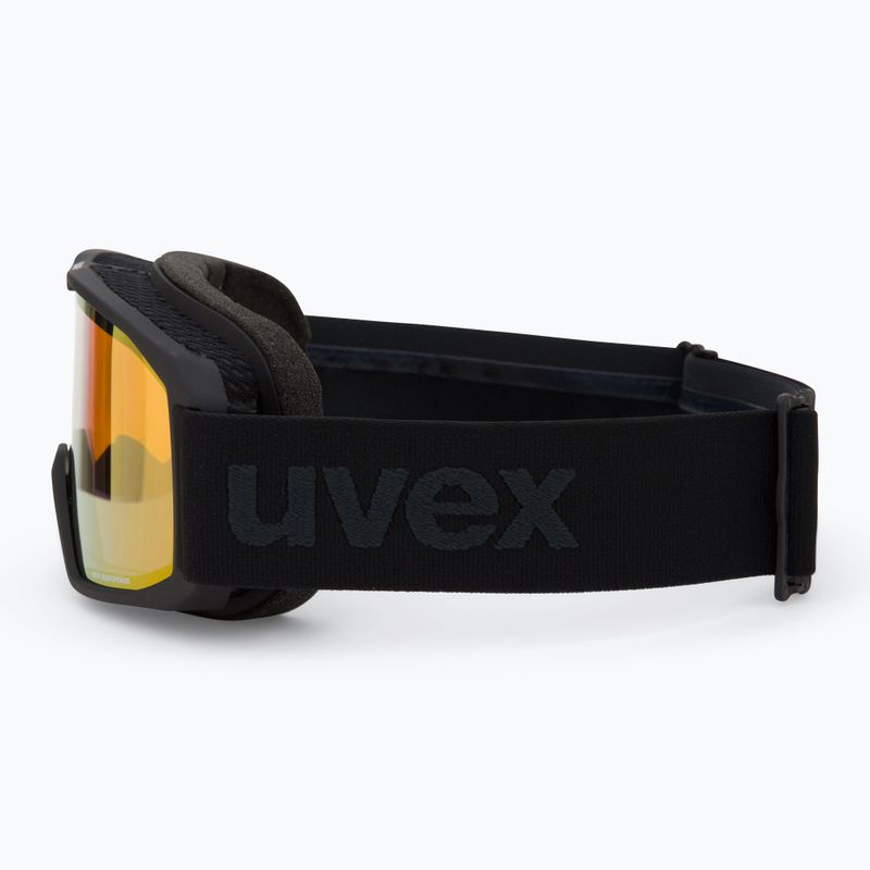 Gogle narciarskie UVEX Elemnt FM black matt/mirror green clear lasergold lite 4