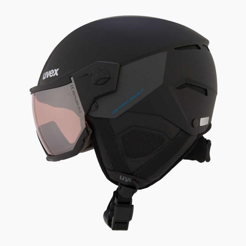 Kask narciarski UVEX Instinct Visor PRO V black matt/silver/silver 4