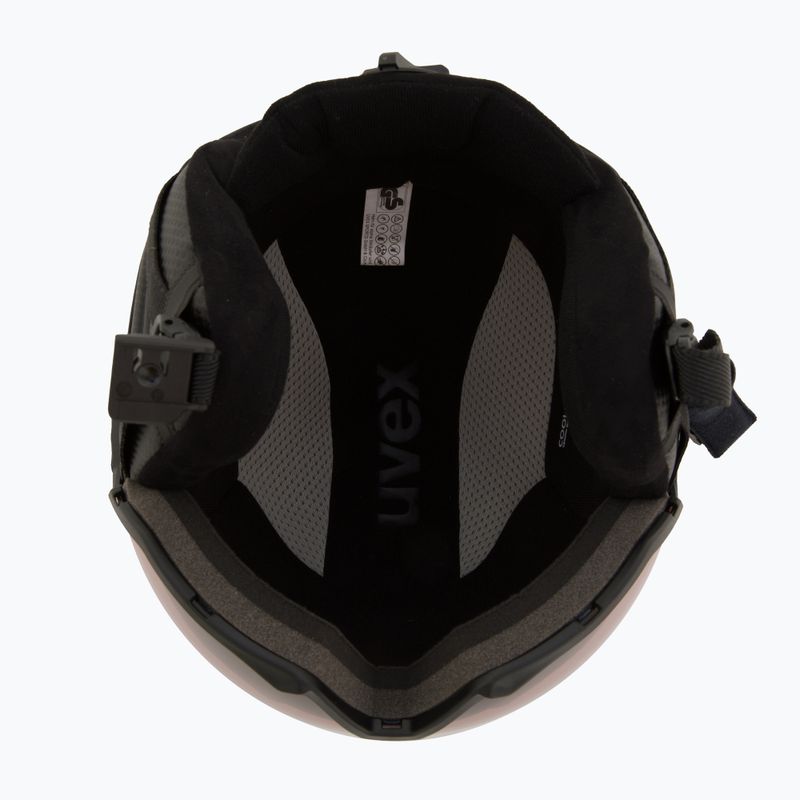 Kask narciarski UVEX Instinct Visor PRO V black matt/silver/silver 5