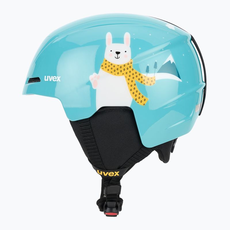 Kask narciarski dziecięcy UVEX Viti Jr turquoise rabbit 3