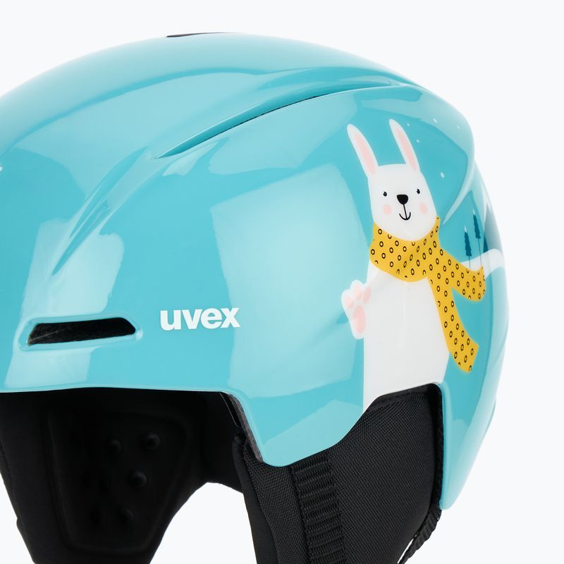 Kask narciarski dziecięcy UVEX Viti Jr turquoise rabbit 7
