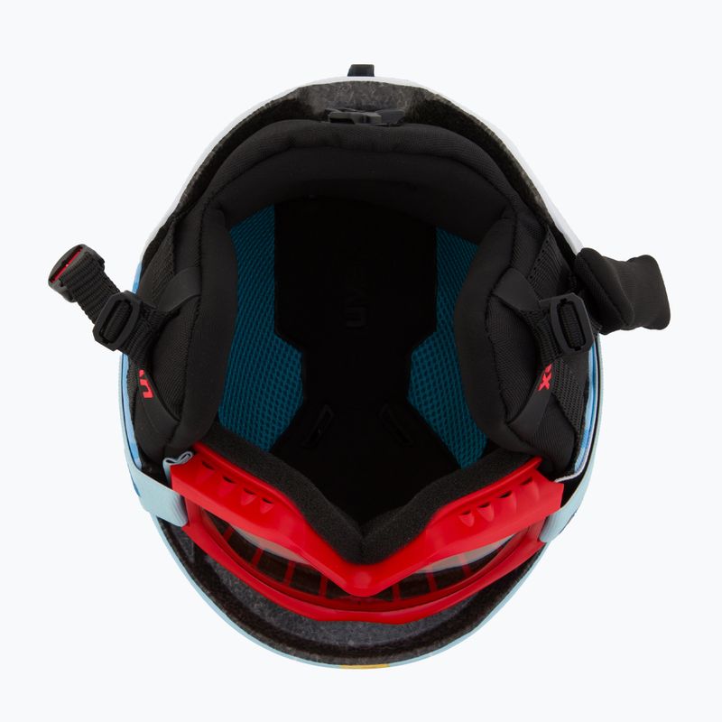 Kask narciarski dziecięcy UVEX Viti Set + gogle Speedy Pro light blue birdy/lasergold lite 5