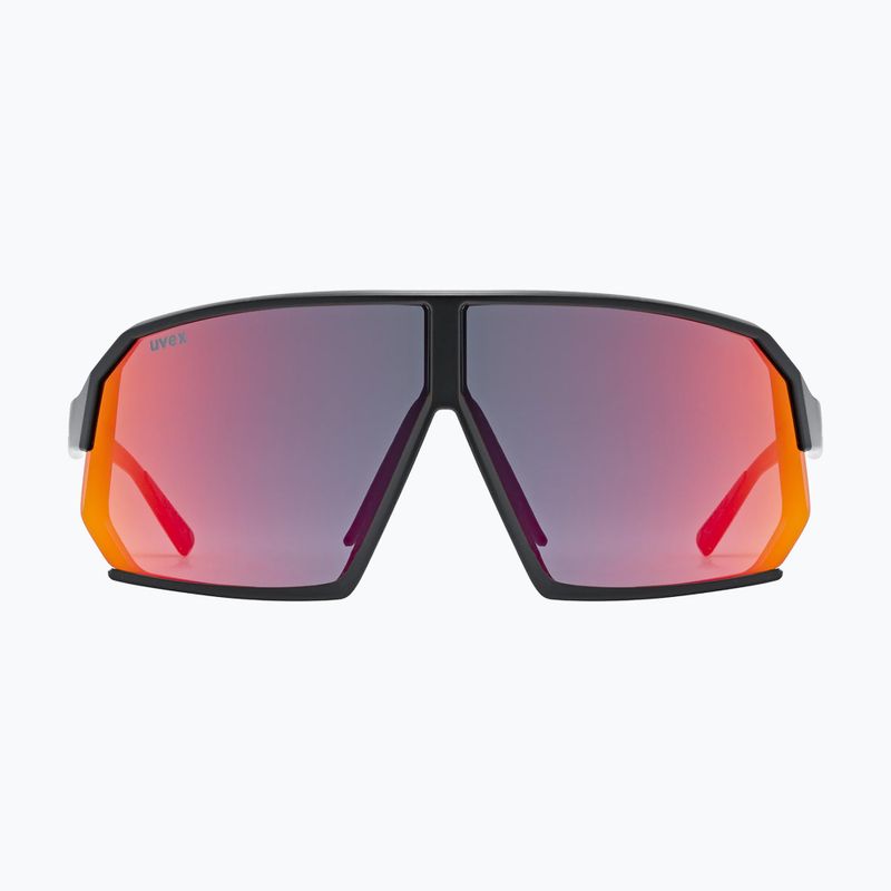 Okulary przeciwsłoneczne UVEX Sportstyle 237 black matt/mirror red 2