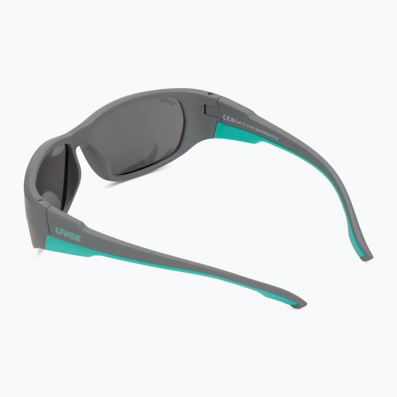Okulary przeciwsłoneczne dziecięce UVEX Sportstyle 514 grey matt/mirror silver 2