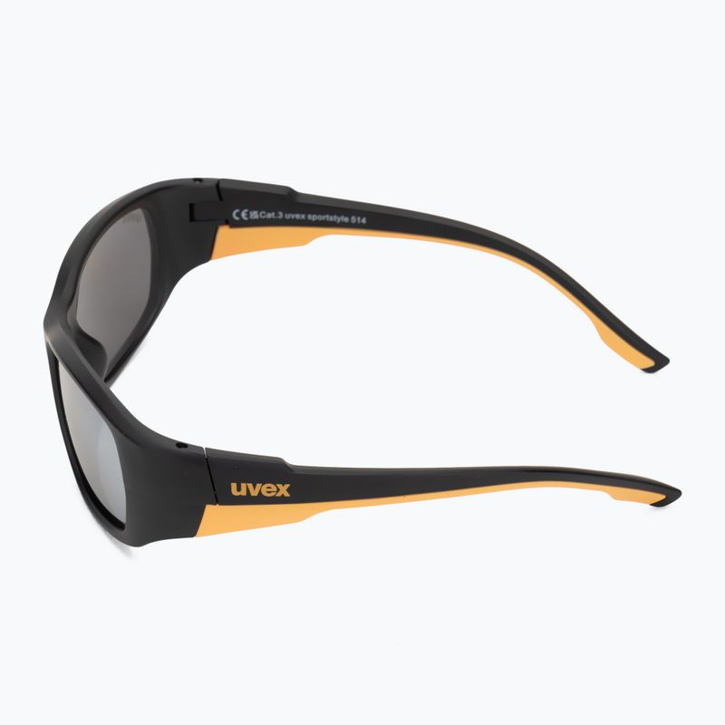 Okulary przeciwsłoneczne dziecięce UVEX Sportstyle 514 black matt/mirror silver 4